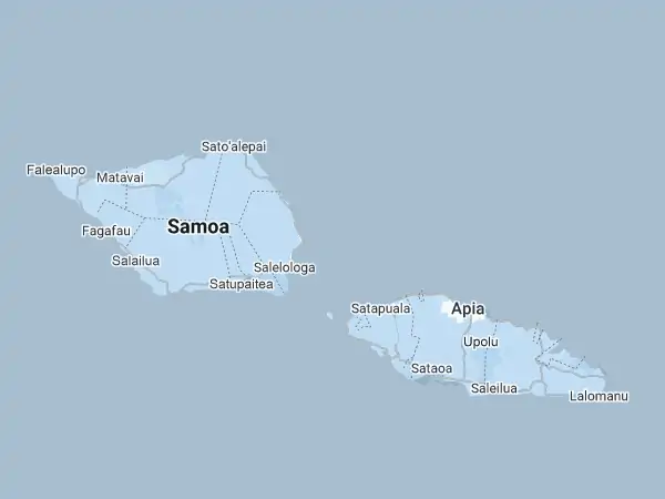Mapa Samoa