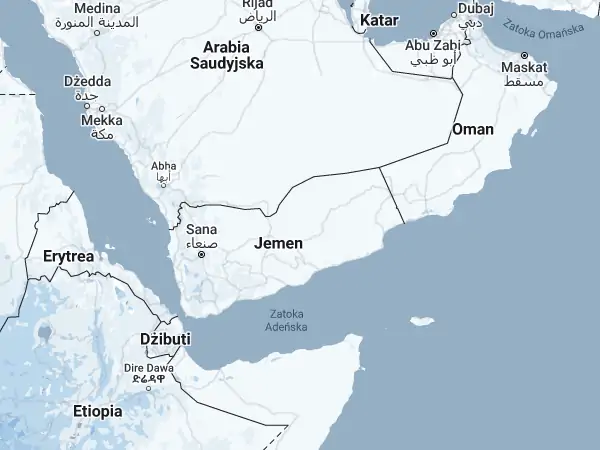 Mapa: Jemen