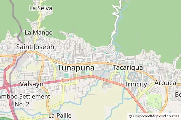 Mapa Tunapuna
