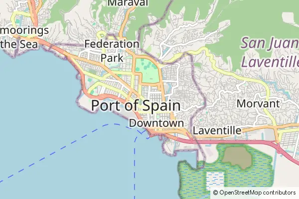 Mapa Port-of-Spain