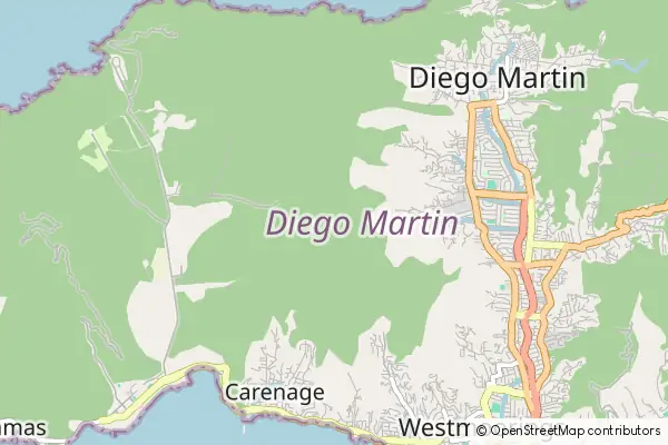 Mapa Diego Martin