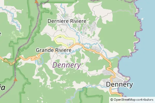 Mapa Dennery