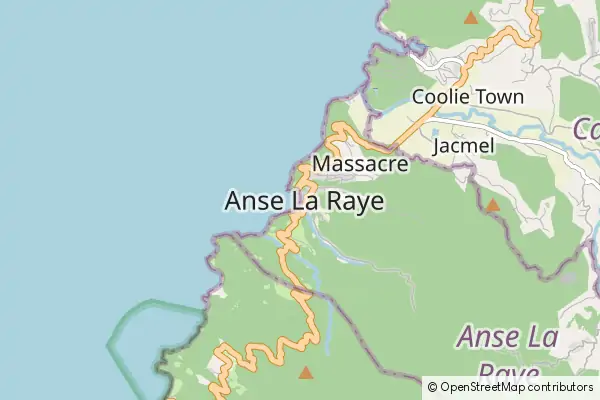 Mapa Anse La Raye