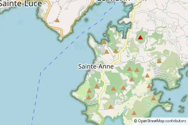 Mapa Sainte-Anne