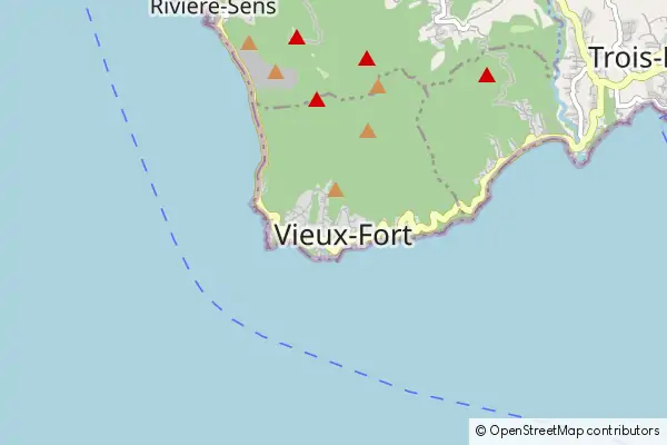 Mapa Vieux-Fort