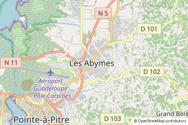 Mapa Les Abymes