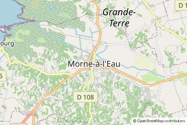 Mapa Morne-à-l'Eau