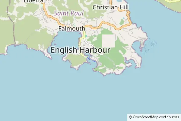 Mapa English Harbour