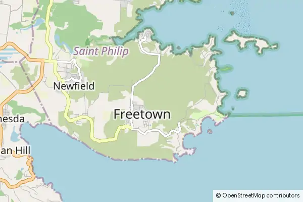 Mapa Freetown