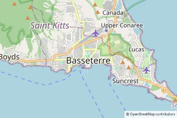 Mapa Basseterre