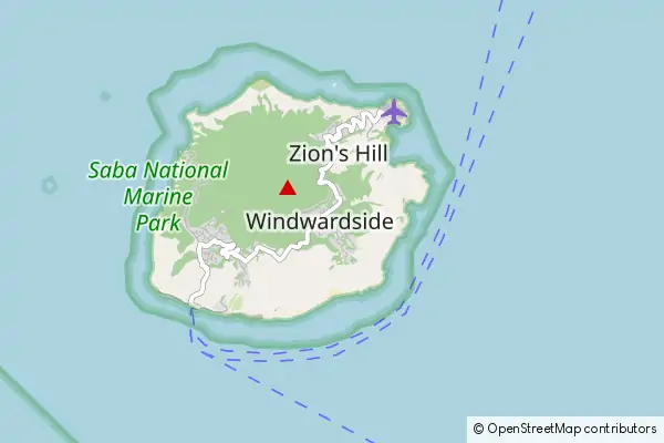 Mapa Windwardside