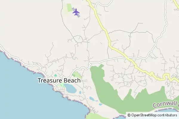 Mapa Treasure Beach