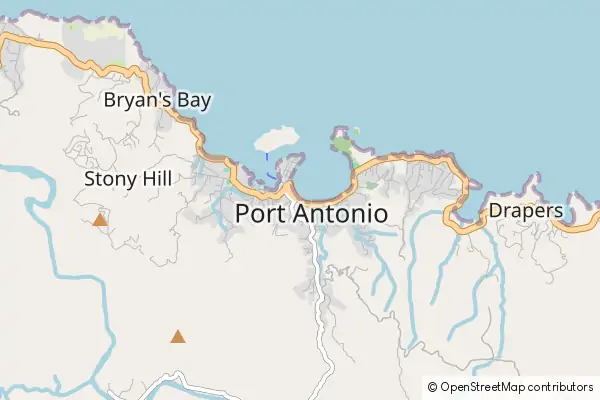 Mapa Port Antonio