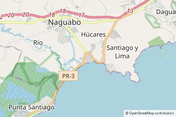 Mapa Naguabo