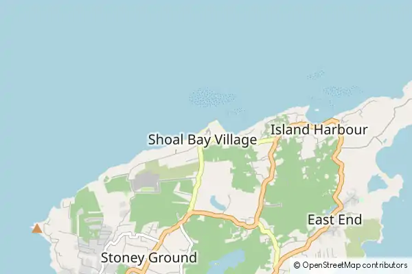 Mapa Shoal Bay Village