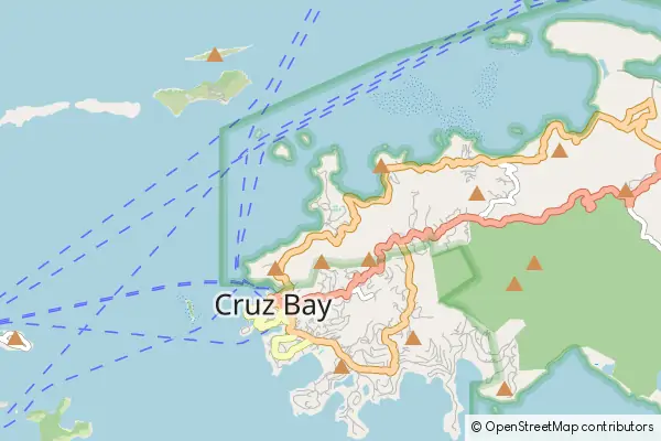 Mapa Caneel Bay