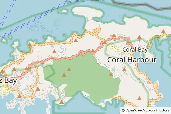 Mapa Park Narodowy Virgin Islands