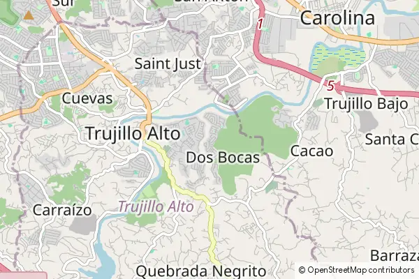 Mapa Trujillo Alto