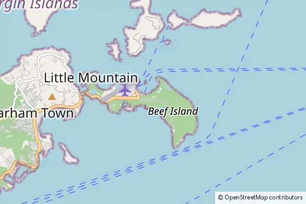 Mapa Beef Island