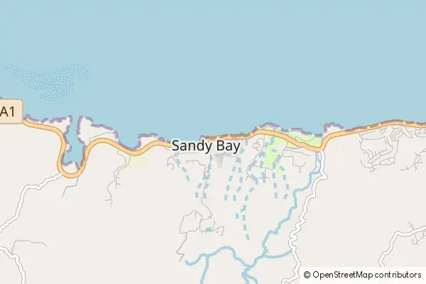 Mapa Sandy Bay