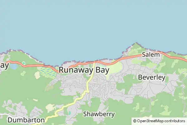 Mapa Runaway Bay