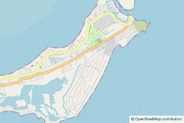 Mapa Five Cays Settlement