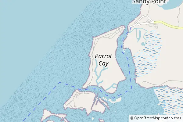 Mapa Parrot Cay