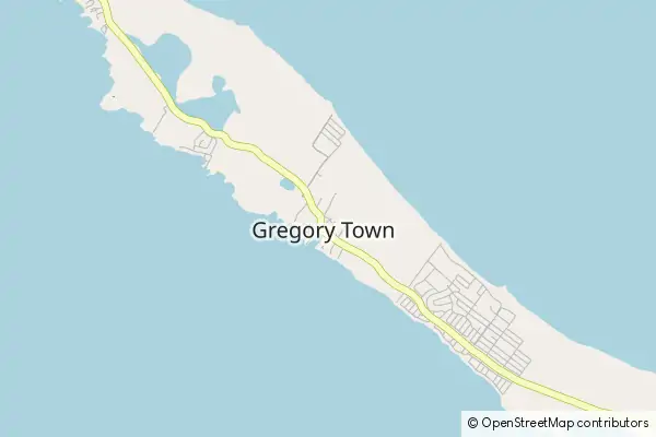 Mapa Gregory Town