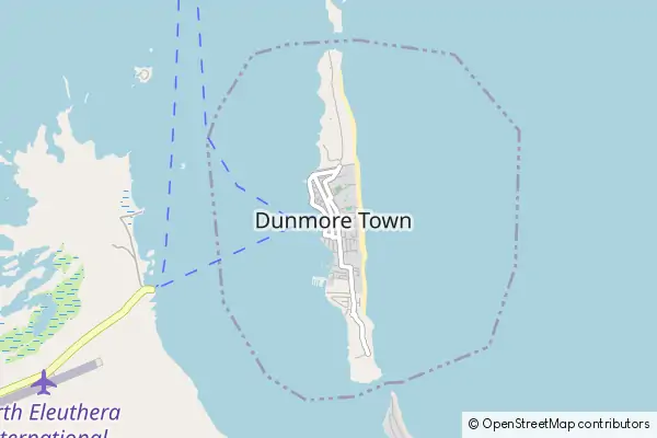 Mapa Dunmore Town