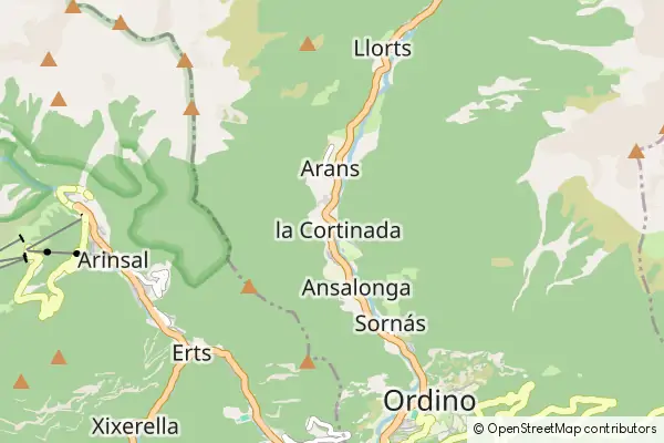 Mapa La Cortinada