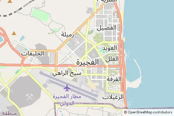 Mapa Fujairah