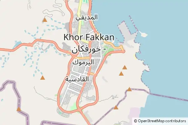 Mapa Khor Fakkan
