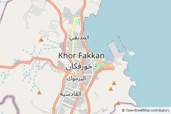 Mapa Khorfakkan