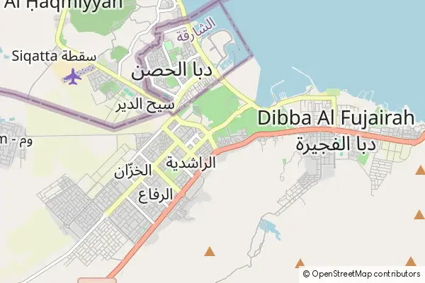 Mapa Dibba Al Fujairah