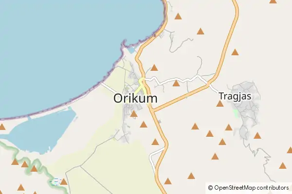 Mapa Orikum