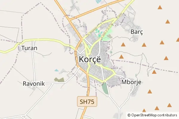 Mapa Korcza