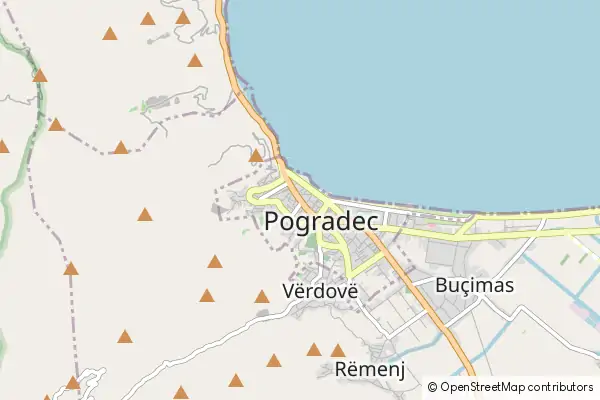 Mapa Pogradec