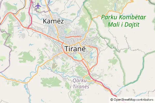 Mapa Tirana