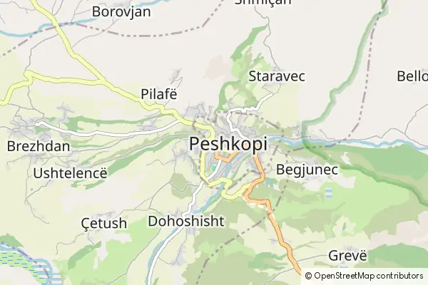 Mapa Peshkopia