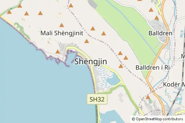 Mapa Shëngjin