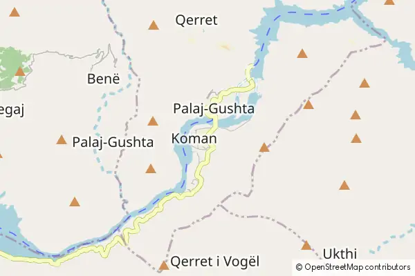 Mapa Koman