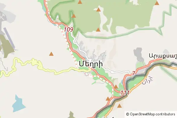 Mapa Meghri