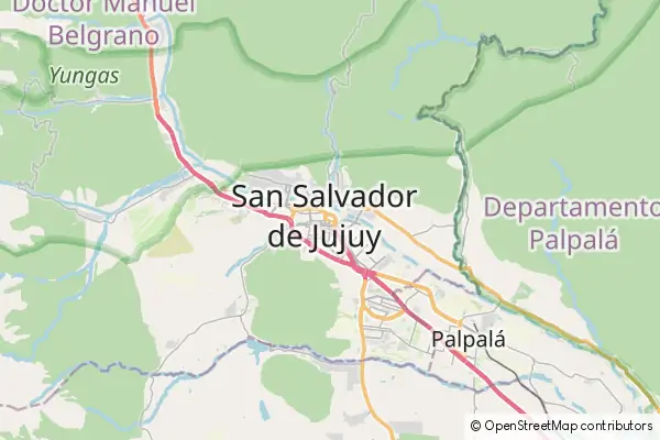 Mapa San Salvador de Jujuy