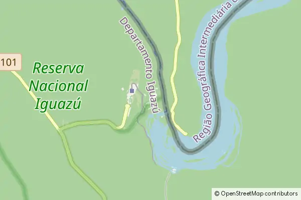 Mapa Park Narodowy Iguazu