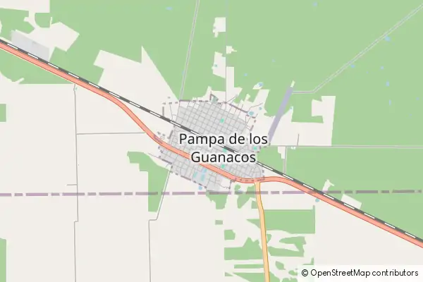 Mapa Pampa de los Guanacos