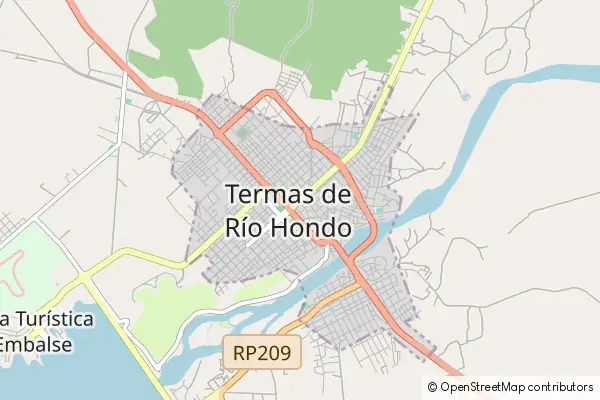 Mapa Termas de Río Hondo