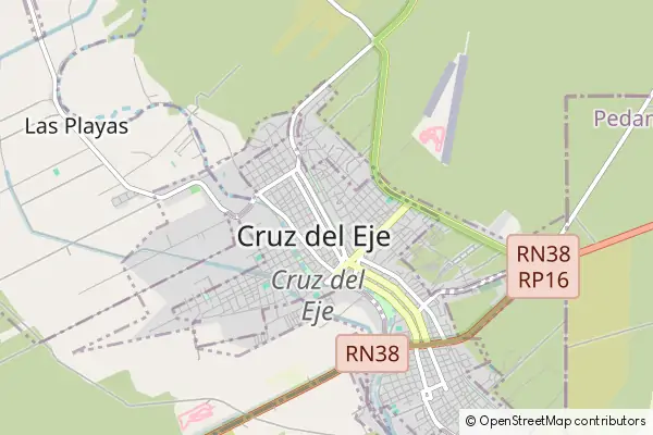 Mapa Cruz del Eje