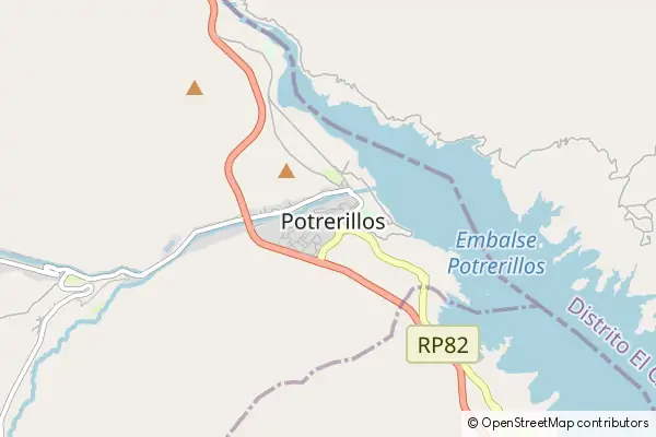 Mapa Potrerillos