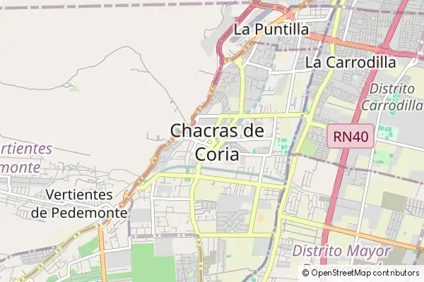 Mapa Chacras de Coria