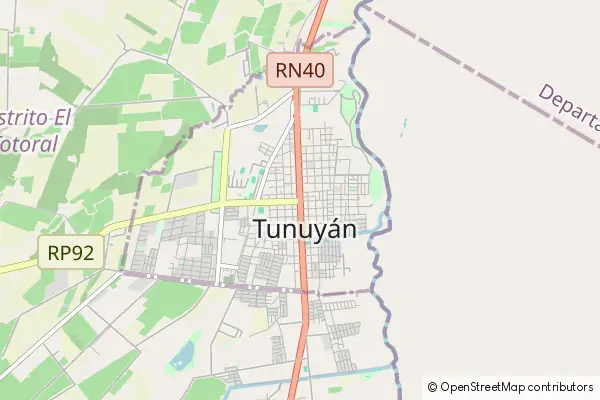 Mapa Tunuyán